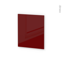 Finition cuisine - Habillage arrière îlot N°95 - IVIA Rouge  - Avec sachet de fixation - L60 x H70 x Ep 1,6 cm
