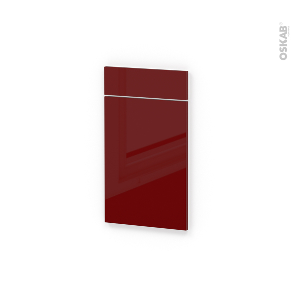 Façades de cuisine - 1 porte 1 tiroir N°51 - IVIA Rouge - L40 x H70 cm