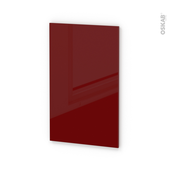 Finition cuisine - Joue N°31 - IVIA Rouge - Avec sachet de fixation - L58 x H92 x Ep.1.6 cm