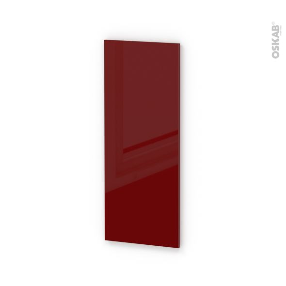 Finition cuisine - Joue N°32 - IVIA Rouge - Avec sachet de fixation - L37 x H92 x Ep.1.6 cm