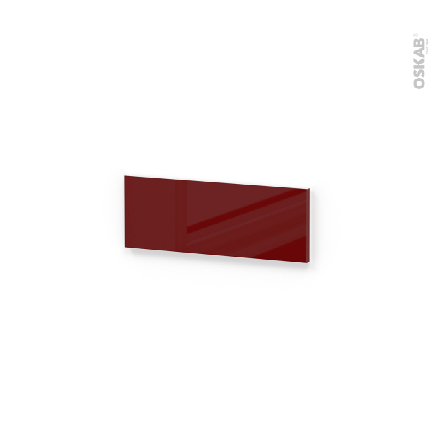 Bandeau colonne frigo Haut <br />IVIA Rouge, A redécouper, L60 x H22 cm 