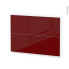 #Façades de cuisine - 2 tiroirs N°61 - IVIA Rouge - L100 x H70 cm