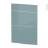 #Façades de cuisine - 3 tiroirs N°58 - KERIA Bleu - L60 x H70 cm