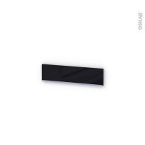 Plinthe de cuisine - KERIA Noir - avec joint d'étanchéité - L220xH15,4