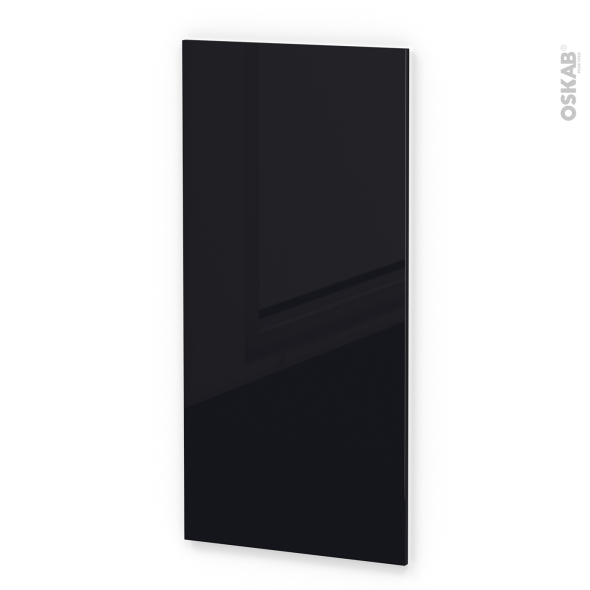 Façades de cuisine - Porte N°27 - KERIA Noir - L60 x H125 cm