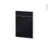 #Façades de cuisine - 1 porte 1 tiroir N°54 - KERIA Noir - L50 x H70 cm