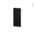 #Finition cuisine - Habillage arrière ilôt N°91 - KERIA Noir  - Avec sachet de fixation - L30 x H70 x Ep 1,6 cm