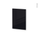 Finition cuisine - Habillage arrière îlot N°94 - KERIA Noir  - Avec sachet de fixation - L50 x H70 x Ep 1,6 cm