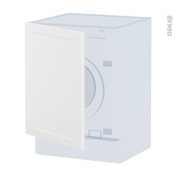 Porte lave linge à repercer N°21 <br />LUPI Blanc, L60 x H70 cm 