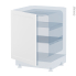 #Porte frigo sous plan Intégrable N°21 <br />LUPI Blanc, L60 x H70 cm 