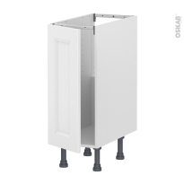 Meuble de cuisine - Sous évier - STATIC Blanc - 1 porte - L30 x H70 x P58 cm