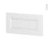#Façades de cuisine - Face tiroir N°8 - STATIC Blanc - L60 x H31 cm