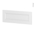 #Façades de cuisine - Face tiroir N°38 - STATIC Blanc - L80 x H31 cm
