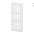 #Façades de cuisine Porte N°84 vitré <br />STATIC Blanc, L40 x H92 cm 