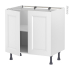 #Meuble de cuisine - Bas - STATIC Blanc - 2 portes - L80 x H70 x P58 cm