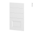 #Façades de cuisine - 4 tiroirs N°53 - STATIC Blanc - L40 x H70 cm