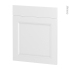 #Façades de cuisine - 1 porte 1 tiroir N°56 - STATIC Blanc - L60 x H70 cm