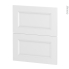 #Façades de cuisine - 2 tiroirs N°57 - STATIC Blanc - L60 x H70 cm