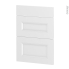 #Façades de cuisine - 3 tiroirs N°58 - STATIC Blanc - L60 x H70 cm