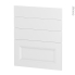 #Façades de cuisine - 4 tiroirs N°59 - STATIC Blanc - L60 x H70 cm