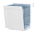 #Porte lave vaisselle Full intégrable N°21 <br />STATIC Blanc, L60 x H70 cm 
