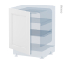 #Porte frigo sous plan Intégrable N°21 <br />STATIC Blanc, L60 x H70 cm 