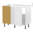 #Meuble de cuisine - Angle sous évier réversible - STATIC Blanc - 1 porte N°20 L50 cm - L100 x H70 x P58 cm