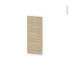 #Finition cuisine - Habillage arrière ilôt N°91 - STILO Noyer blanchi  - Avec sachet de fixation - L30 x H70 x Ep 1,6 cm
