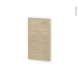 Finition cuisine - Habillage arrière ilôt N°92 - STILO Noyer blanchi  - Avec sachet de fixation - L40 x H70 x Ep 1,6 cm