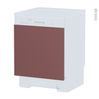 Porte lave vaisselle - Intégrable N°16 - TIA Rouge terracotta - L60 x H57 cm
