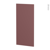 Finition cuisine - Joue N°33 - TIA Rouge terracotta - Avec sachet de fixation - L58 x H125 x Ep.1.6 cm