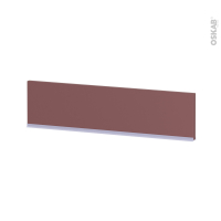 Plinthe de cuisine - TIA Rouge terracotta - avec joint d'étanchéité - L220xH15,4 cm