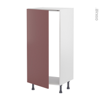 Colonne de cuisine N°27 - Armoire frigo encastrable - TIA Rouge terracotta - 1 porte - L60 x H125 x P58 cm