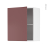 #Meuble de cuisine Haut ouvrant <br />TIA Rouge terracotta, 1 porte, L60 x H70 x P37 cm 