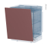 #Porte lave vaisselle Full intégrable N°21 <br />TIA Rouge terracotta, L60 x H70 cm 
