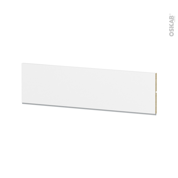 Plinthe N°101 Blanc mat <br />L220 x H17 x P1,3 cm 