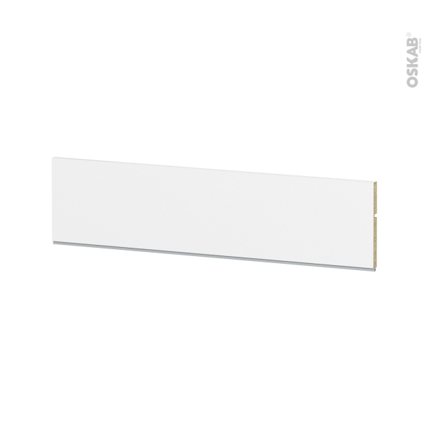 Plinthe N°100 Blanc mat <br />L220 x H15 x P1,3 cm 