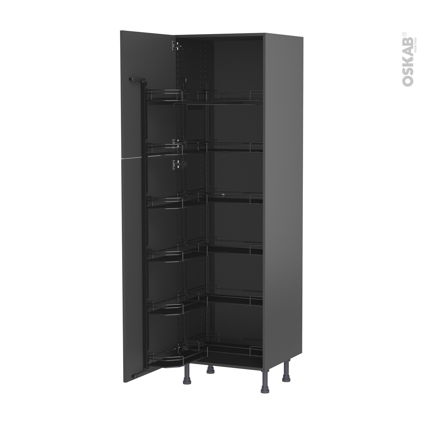 BIOLAB - Armoire Entretien (ou à Balai) 1 Porte 600 x 475 x 1935 mm