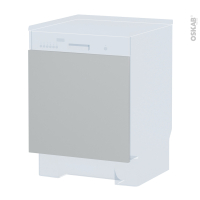 Porte lave vaisselle - Intégrable N°16 - HELIA Gris clair - L60 x H57 cm
