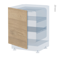 Porte frigo sous plan - Intégrable N°21 - HOSTA Chêne prestige - L60 x H70 cm