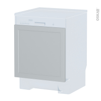 Porte lave vaisselle - Intégrable N°16 - LUPI Gris clair - L60 x H57 cm