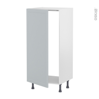 Colonne de cuisine N°27 - Armoire frigo encastrable - LUPI Gris clair - 1 porte - L60 x H125 x P58 cm