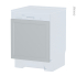 #Porte lave vaisselle Intégrable N°16 <br />LUPI Gris clair, L60 x H57 cm 