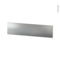 Plinthe de cuisine - PVC - Alu brossé - L200 x H17 cm - SOKLEO