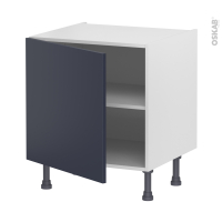 Meuble de cuisine - Bas - TIA Bleu nuit - 1 porte - L60 x H57 x P58 cm