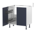 #Meuble de cuisine Sous évier <br />TIA Bleu nuit, 2 portes lessiviel, L80 x H70 x P58 cm 