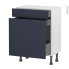 #Meuble de cuisine Range épice <br />TIA Bleu nuit, 3 tiroirs, L60 x H70 x P37 cm 