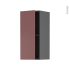#Meuble de cuisine gris Haut ouvrant <br />TIA Rouge terracotta, 1 porte, L30 x H70 x P37 cm 