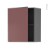 #Meuble de cuisine gris Haut ouvrant <br />TIA Rouge terracotta, 1 porte, L60 x H70 x P37 cm 