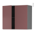 #Meuble de cuisine gris Haut ouvrant <br />TIA Rouge terracotta, 2 portes, L80 x H70 x P37 cm 